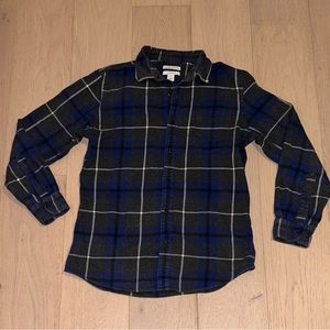 BLUE/GREY/WHITE FLANNEL SHIRT (M)